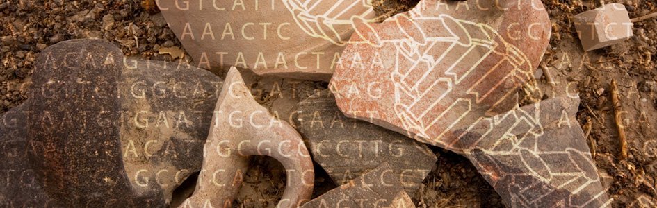 Archaeological Findings with Genetic Code Overlay