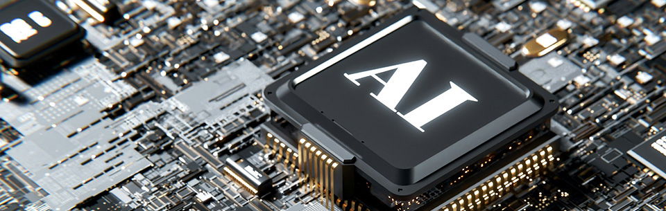 AI circuitboard render