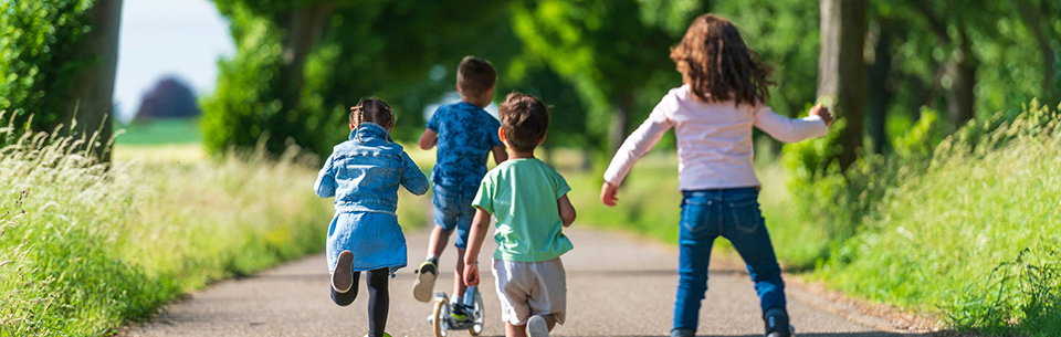 Group of kids playing