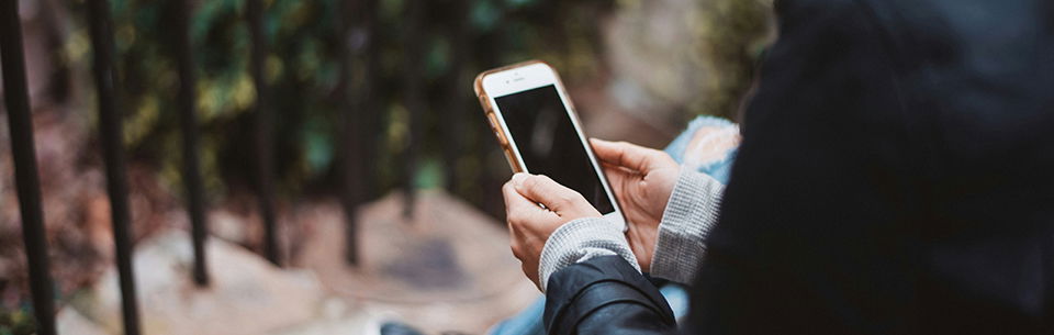 Person Holding Smartphone