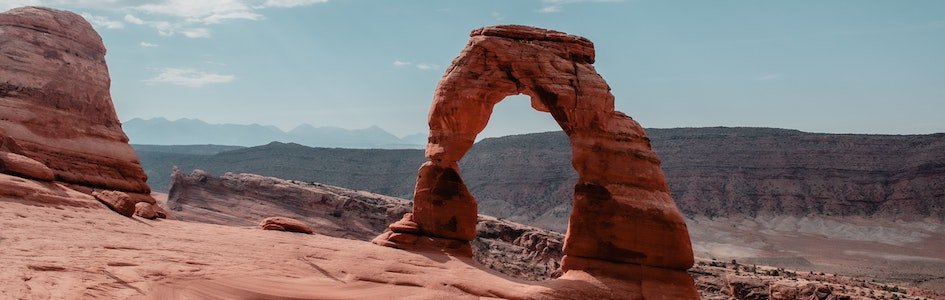Landscape photo of The Delicate Arch in American National Park Arches.