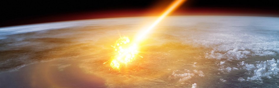Asteroid Entering Earth's Atmosphere