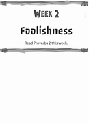 Foolishness