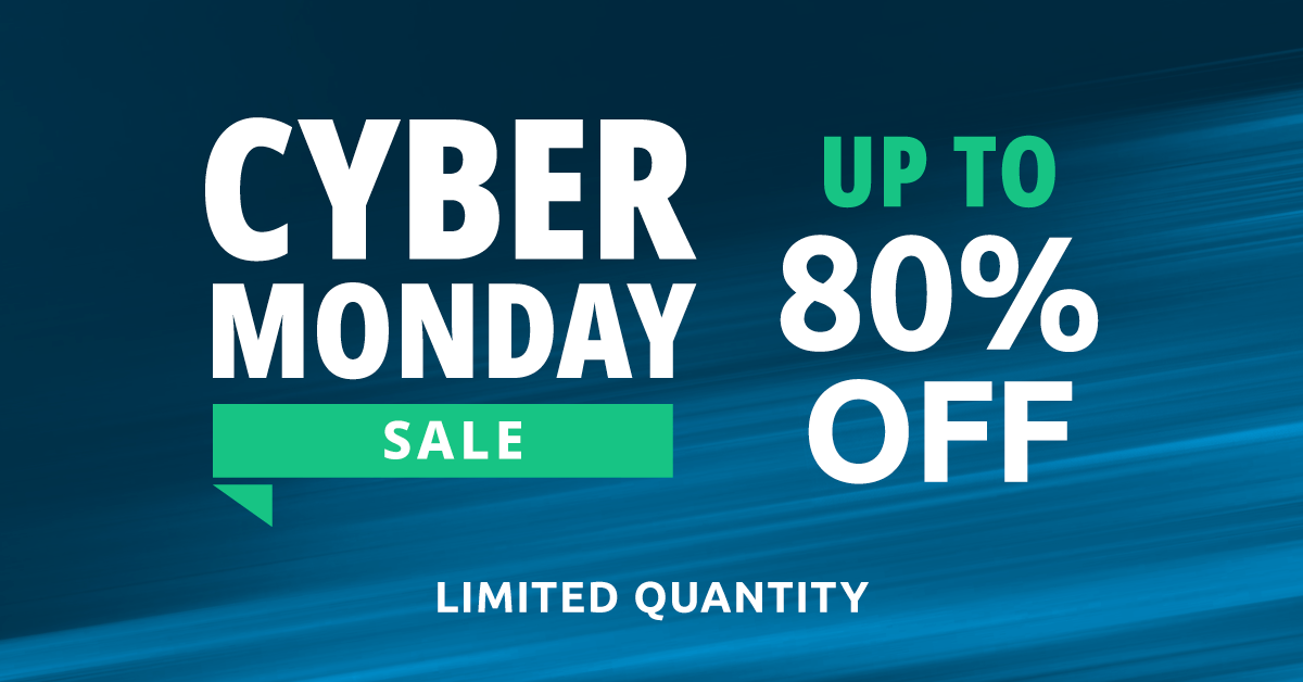 Cyber Monday: Final Day of Up to 80% Off