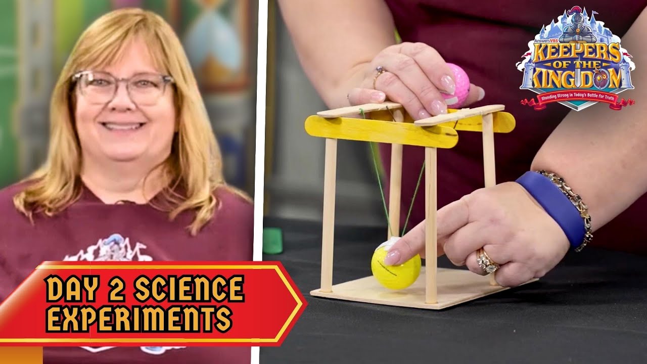 Newton’s Cradle & “Goin’ in Circles”! | Keepers of the Kingdom VBS: Day 2 Science Experiments