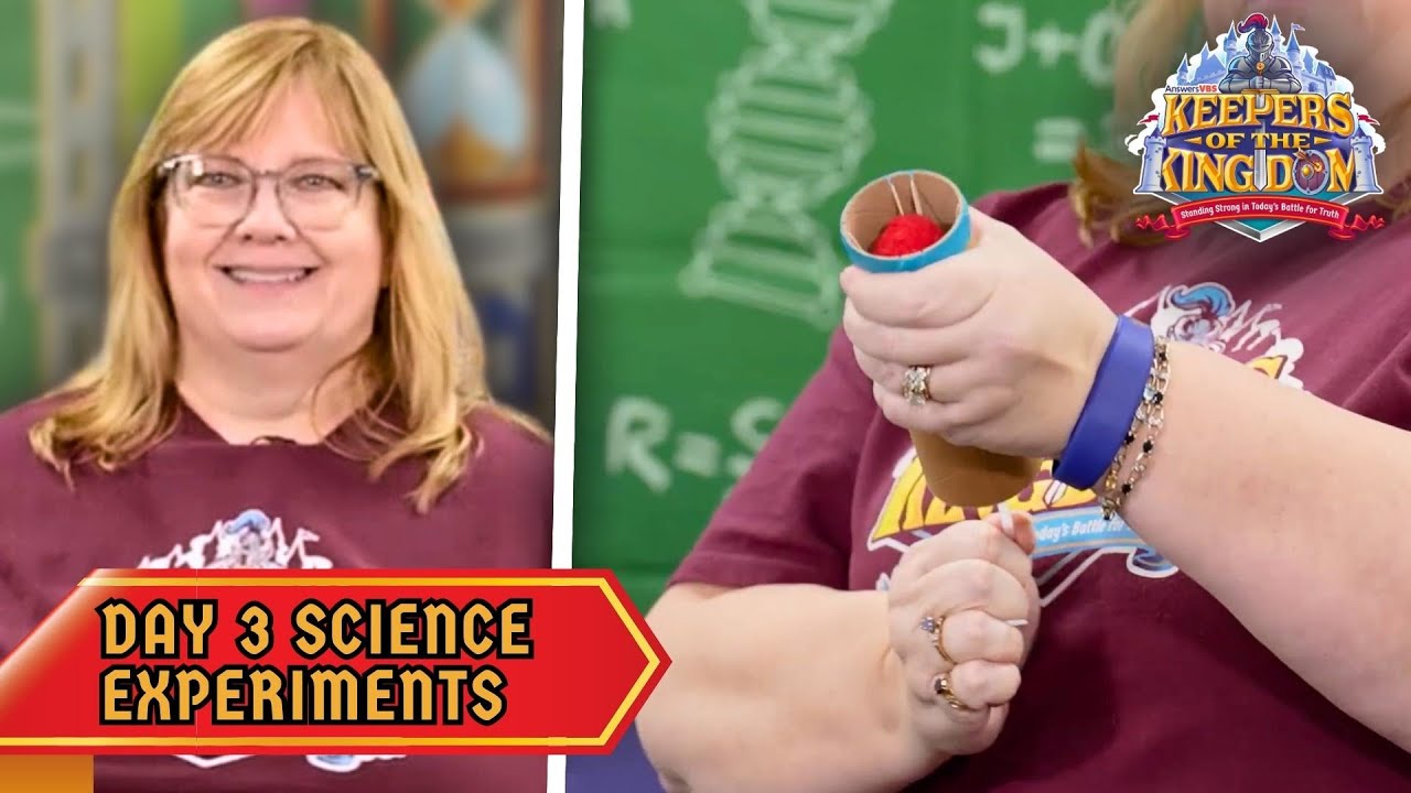 Force Field & Pom-Pom Launcher! | Keepers of the Kingdom VBS: Day 3 Science Experiments