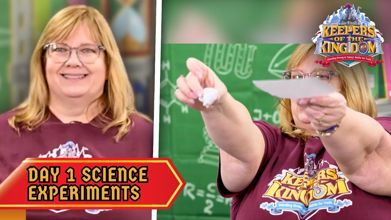 “What’s Up?” & “Light and Dark”! | Keepers of the Kingdom VBS: Day 1 Science Experiments
