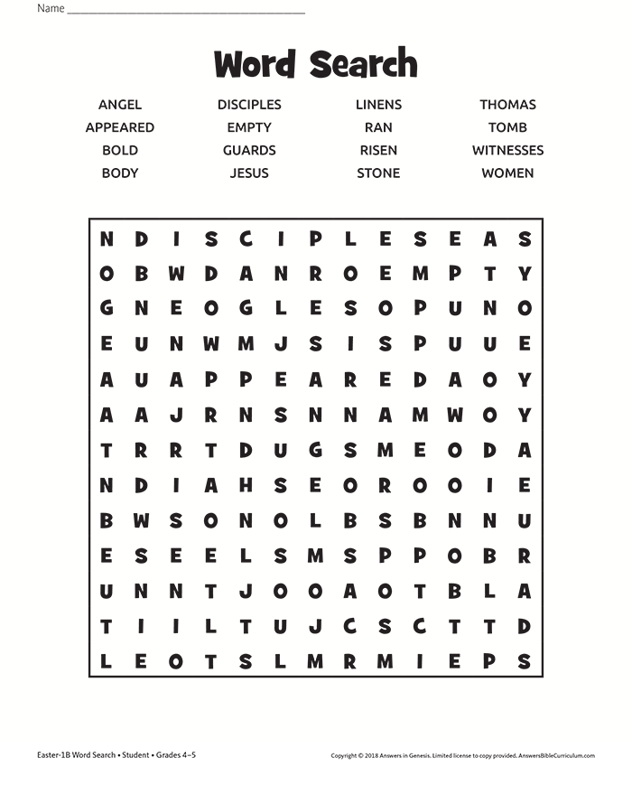 Jesus Rose Word Search