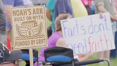 Atheists Protest 10-Year Anniversary of the Ark Encounter