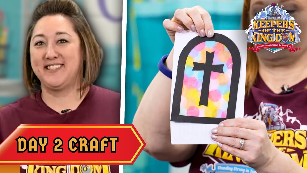 A Suncatcher Cross! | Keepers of the Kingdom VBS: Day 2 Craft