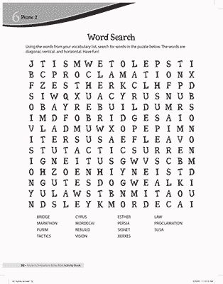 Persia Word Search
