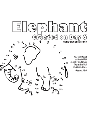 Elephant Connect the Dots