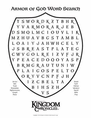 Armor Word Search