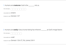 The 7 C’s of Humanity Word Scramble