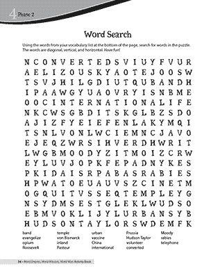 Missions Word Search
