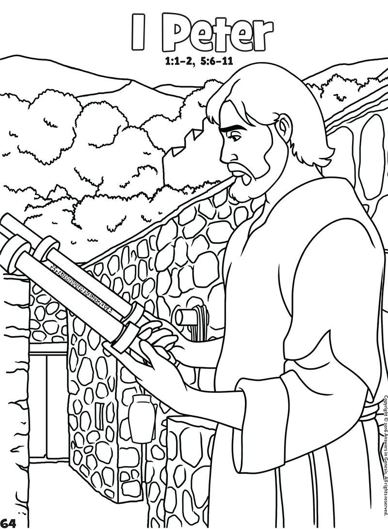 peter and paul bible coloring pages