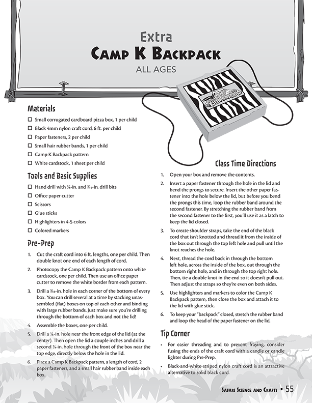 Camp K Backpack