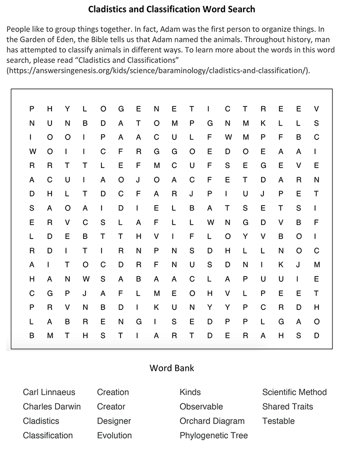 Cladistics and Classification