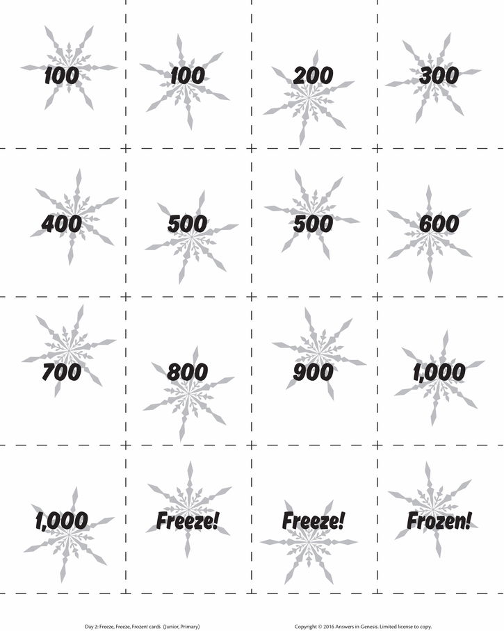Freeze! Freeze! Frozen! Game