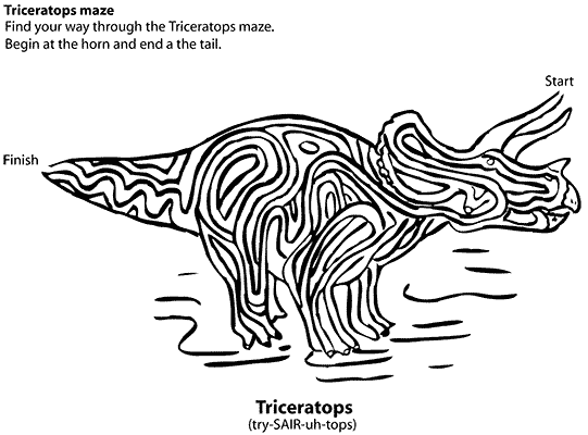 Triceratops Maze