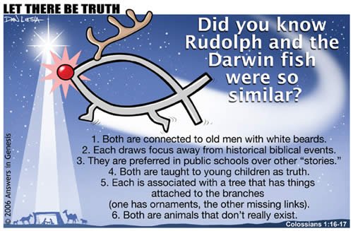 Rudolph and the Darwin Fish