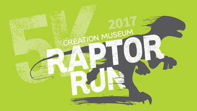 Creation Museum T-Rex Trains for Raptor Run 5K