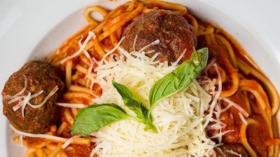 Would You Eat a Mammoth Spaghetti and Meatballs?