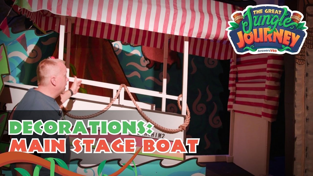 Moving Boat for VBS Skits! | The Great Jungle Journey VBS: Decorations