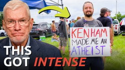 We Confronted the Atheist Protesters . . . Here’s What They Admitted!