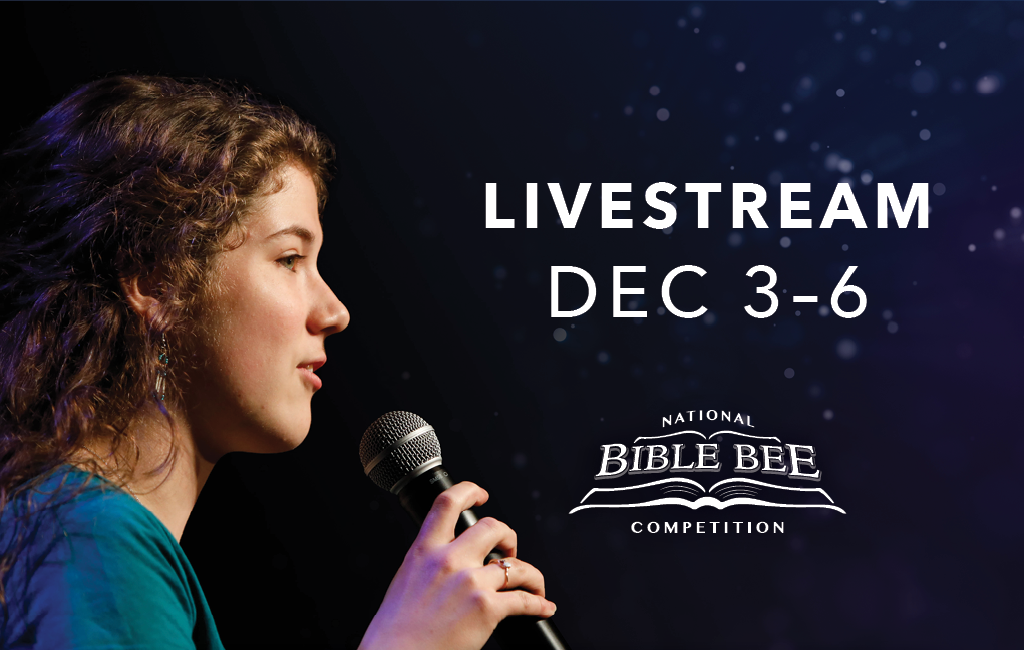 Tune in for the National Bible Bee Competition December 36, 2018