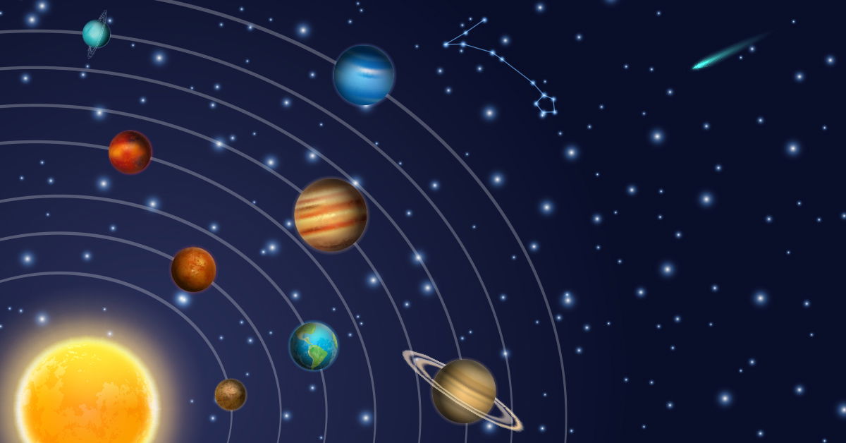 solar system data in words