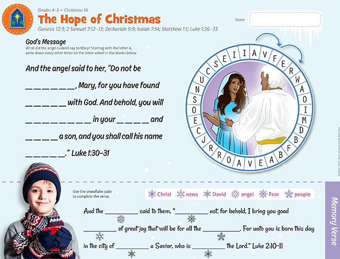 Hope of Christmas Decoder Game