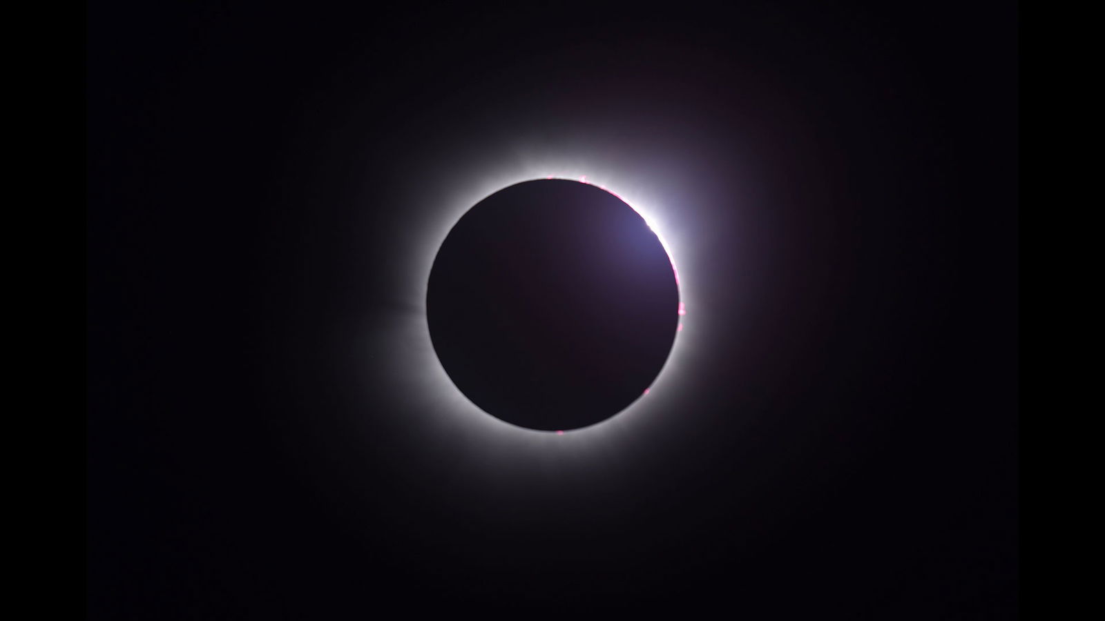 April 8, 2024 Total Solar Eclipse One Corona Image