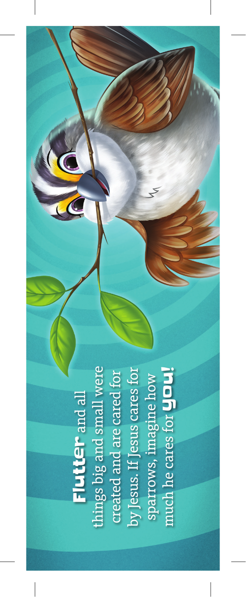 Flutter the Sparrow Bookmark