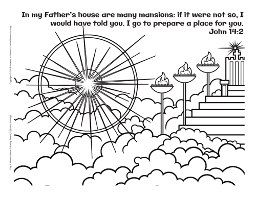 John 14:2 Coloring