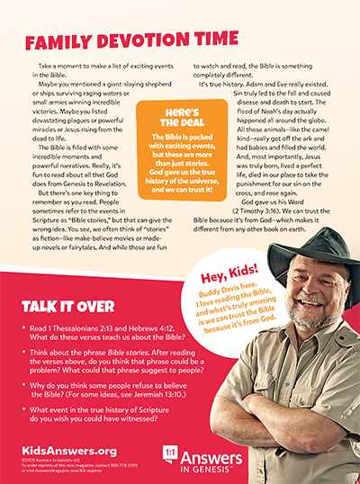 Family Devotion Time: Bible History