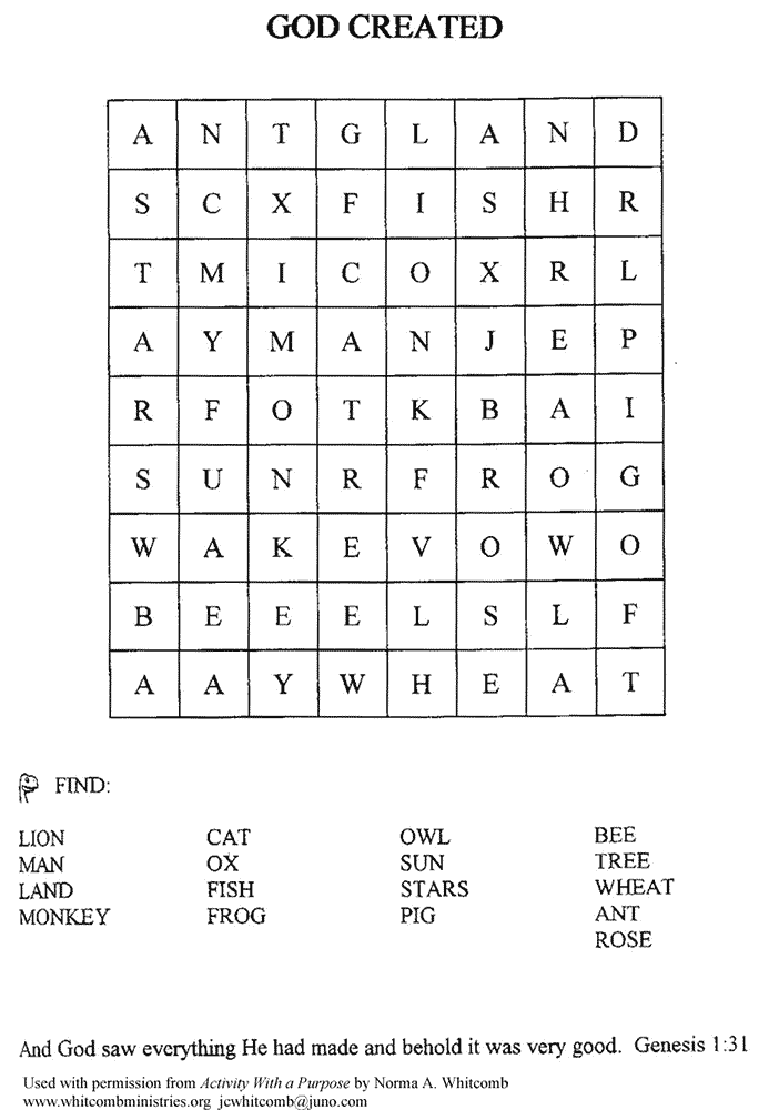creation-word-search