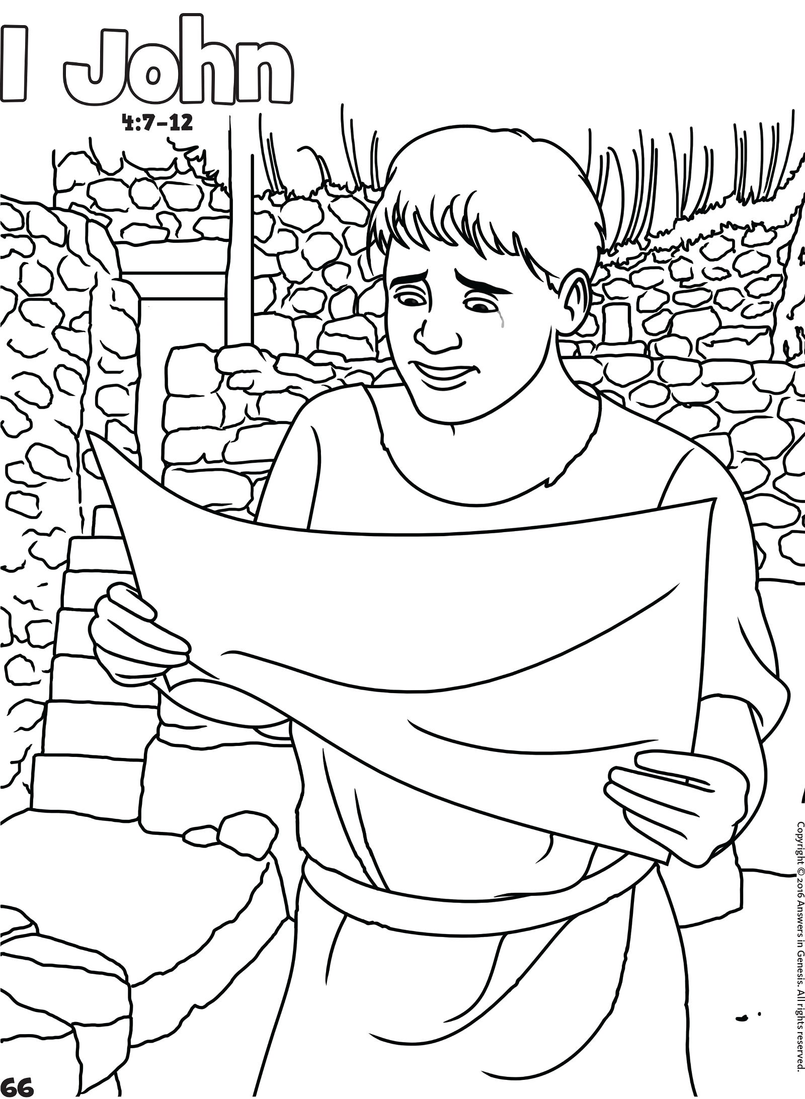 1 John: Books of the Bible Coloring (Kids Coloring Activity) | Kids Answers