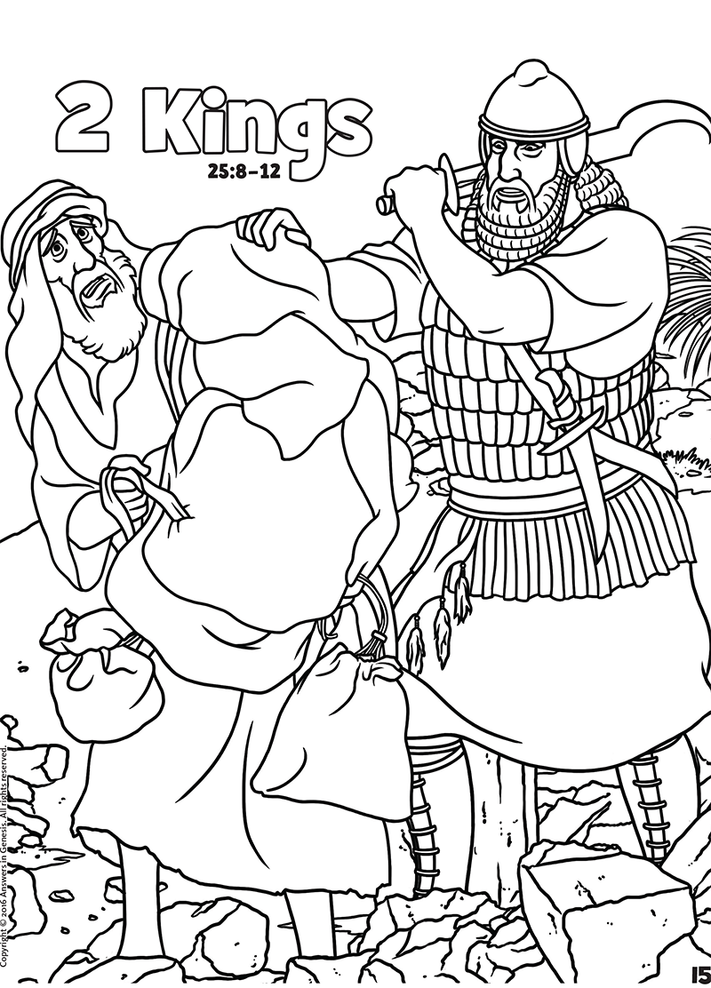 Download 2 Kings: Books of the Bible Coloring (Kids Coloring Activity) | Kids Answers
