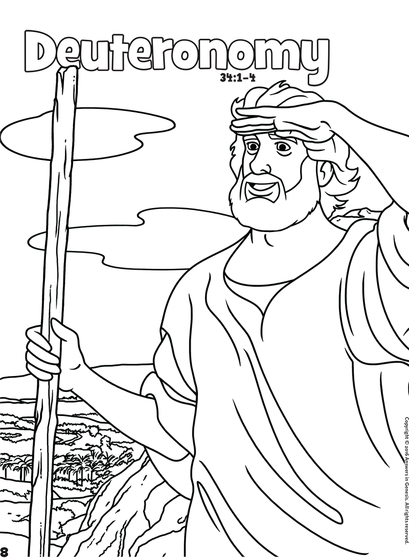 Deuteronomy: Books of the Bible Coloring (Kids Coloring ...