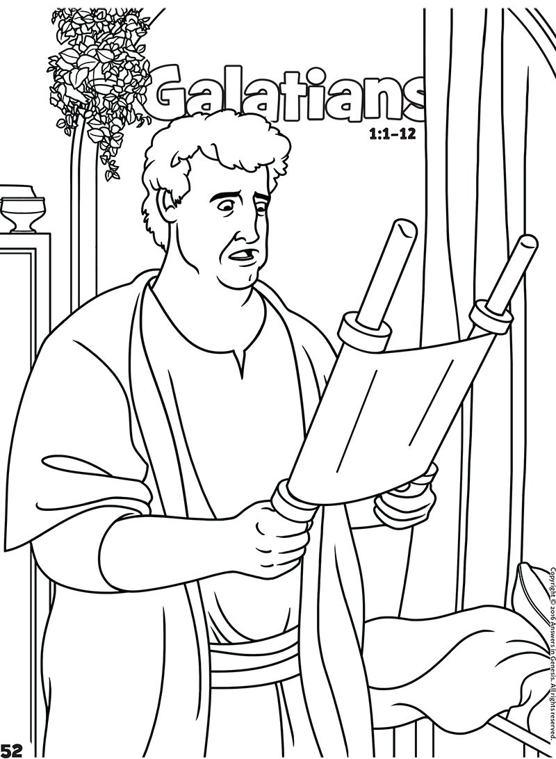 Galatians: Books of the Bible Coloring (Kids Coloring Activity) | Kids ...