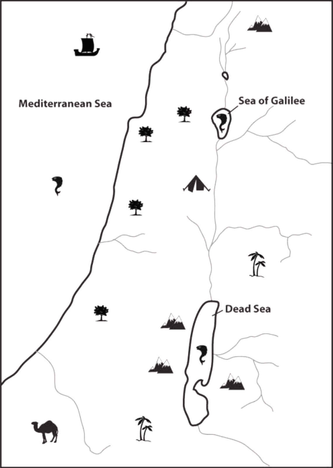 Jordan River map