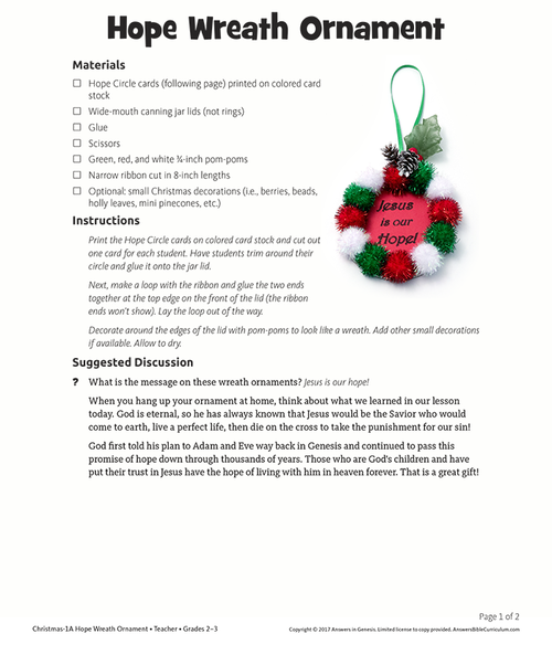 Hope Wreath Ornament