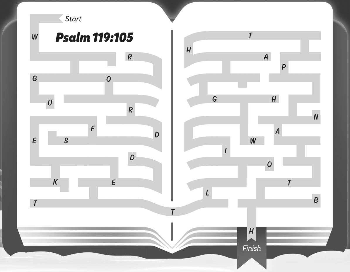 Psalm 119:105 maze