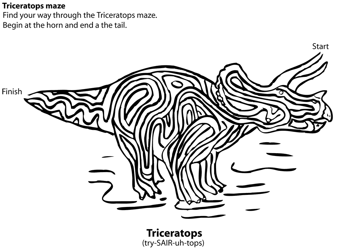 Triceratops maze