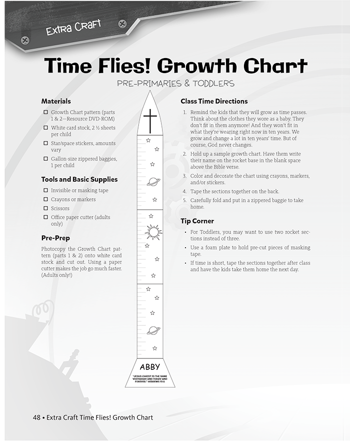 Time Flies! Growth Chart