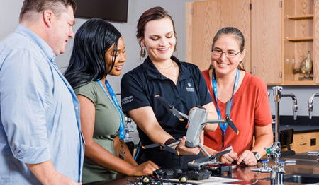 Group Participating in Explore Drones