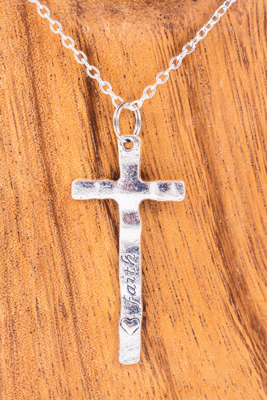 Large Silver Cross Necklace (Gift) | Answers in Genesis