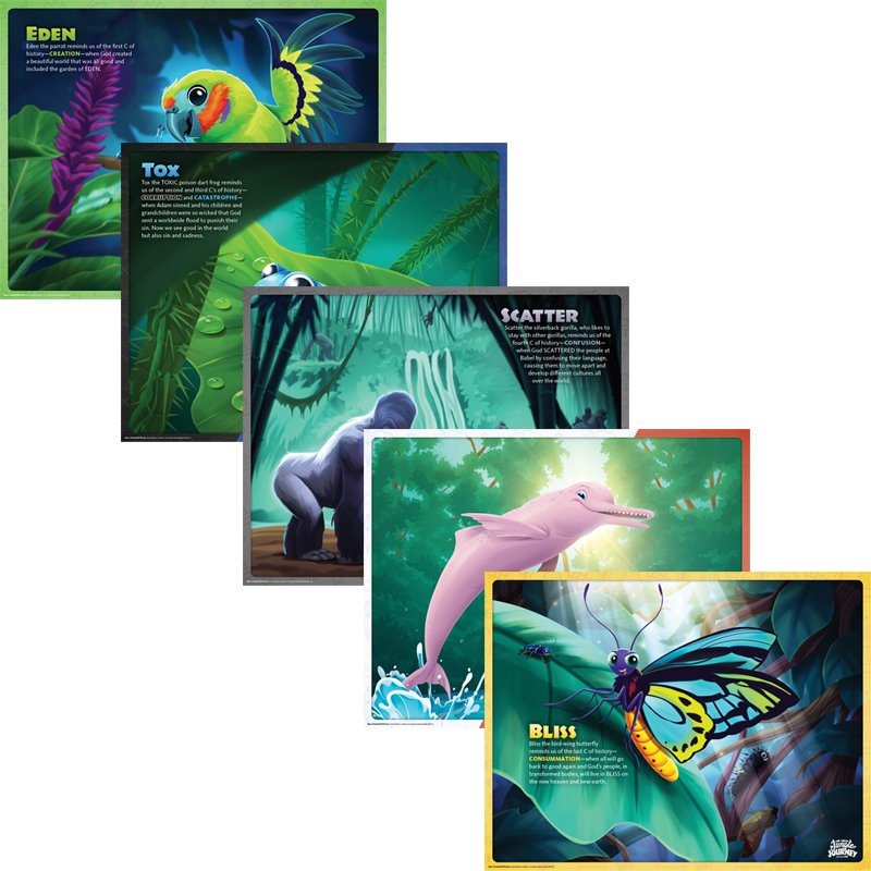 The Great Jungle Journey VBS Animal Pals Posters (Poster) Answers in