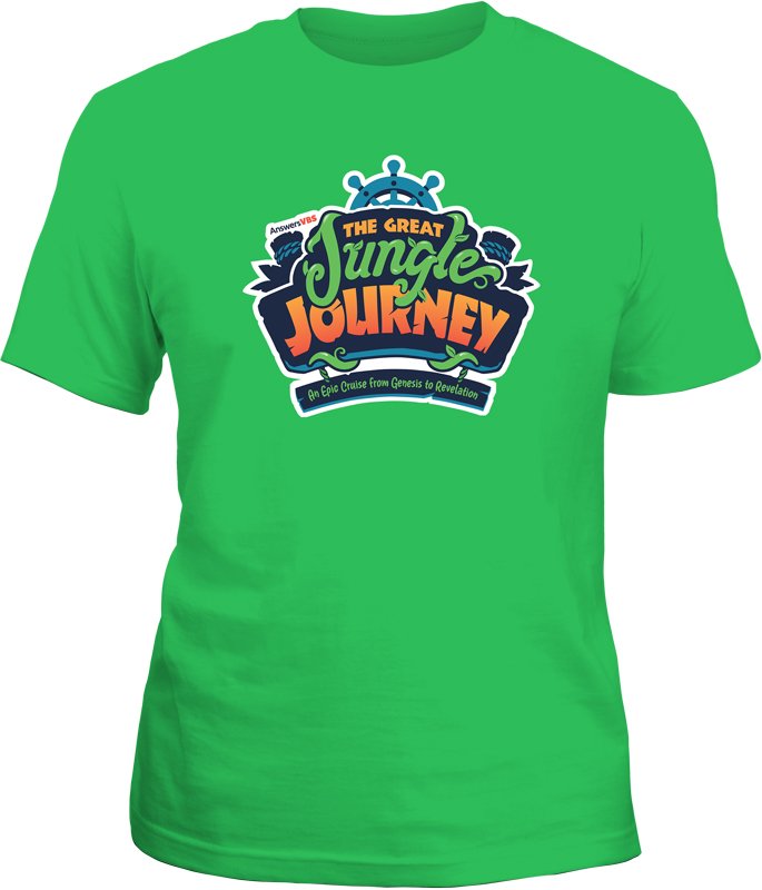 The Great Jungle Journey VBS: Green T-Shirt (T-shirt) | Answers in Genesis